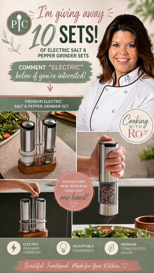Making mealtime easier (and a little more fun 😉) is kinda my thing 💚

So I’m giving away 10 of these!! ✨

Comment “ELECTRIC” and I’ll send you the details 👇👩🏻‍🍳

#CookingWithRo #KitchenGiveaway #EasyMeals #BusyMomLife #KitchenHacks #PamperedChef #MealPrepMadeEasy #GiveawayTime #HomeCooking #FamilyMeals